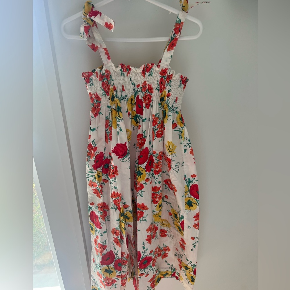 NWT Rachel Riley floral smocked sundress size 10.